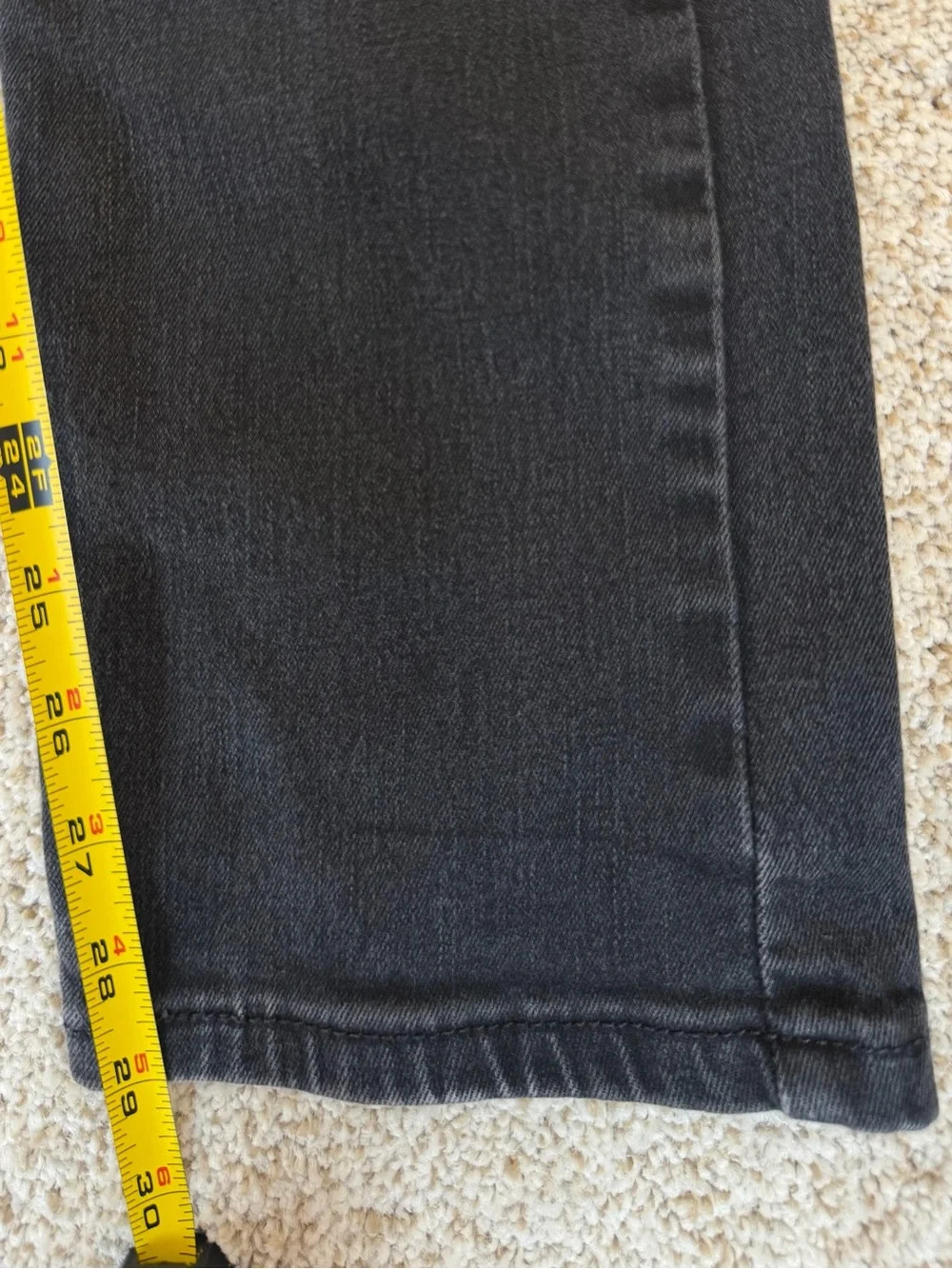 Levis Strauss 502 Jeans Slim Fit Stretch Black Men’s Size 33x32
